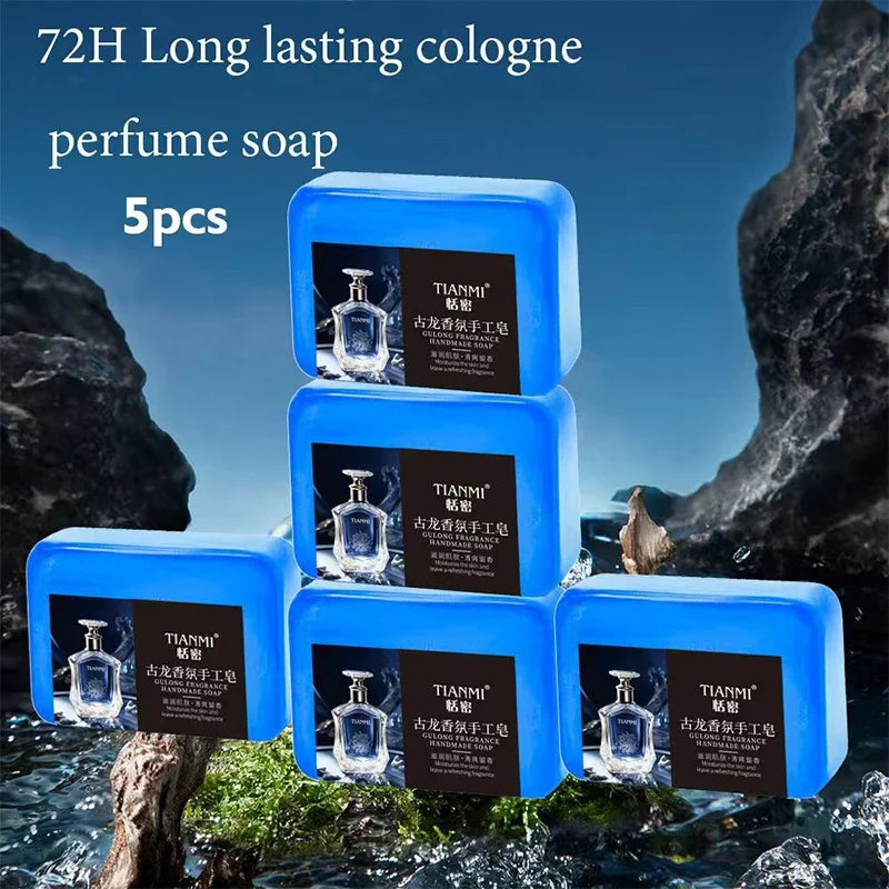 Men's 3-in-1 Handmade Soap Bar Set of 5 – Face, Hair & Body