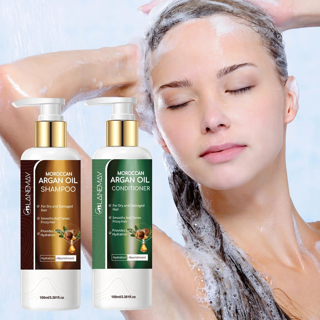 Moroccan Argan Oil Shampoo & Conditioner Set – 100ml Each