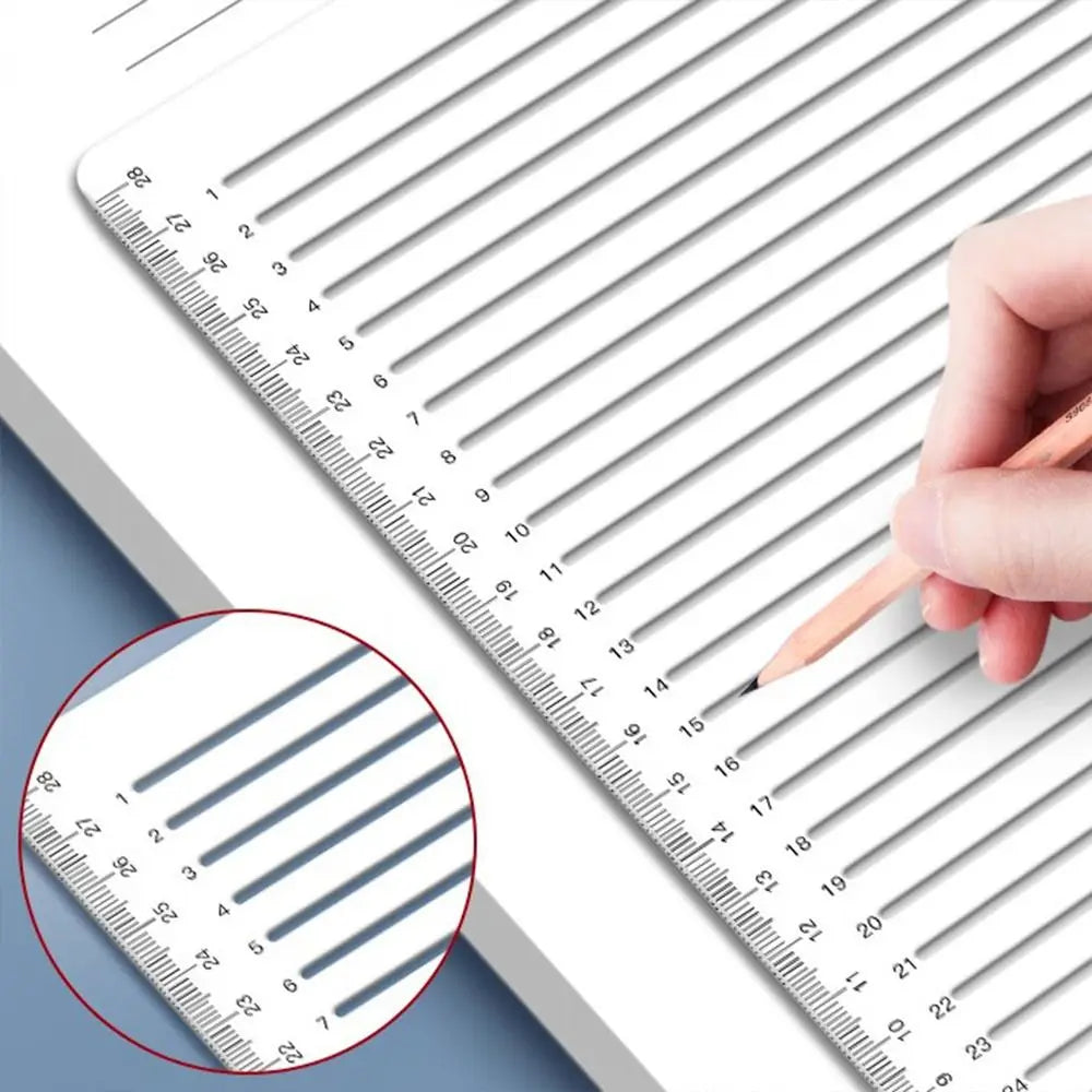 Straight Line Stencil Ruler – Calligraphy Writing Template