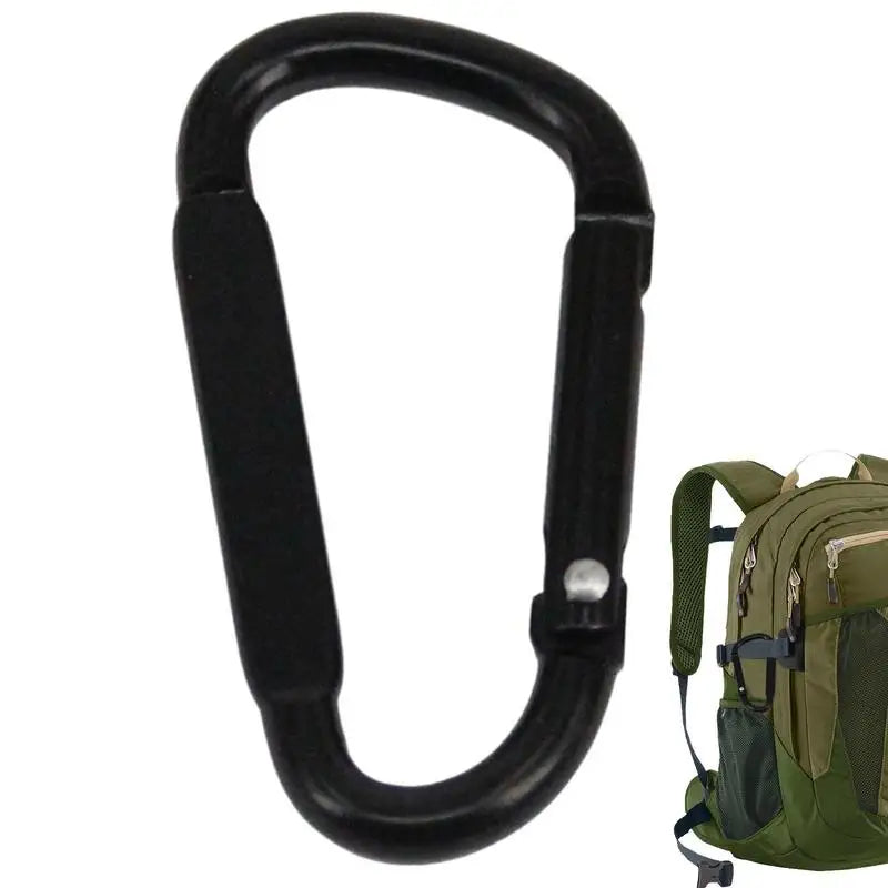 D Ring Clip Aluminum Alloy Spring Snap Metal Carabiner Travel