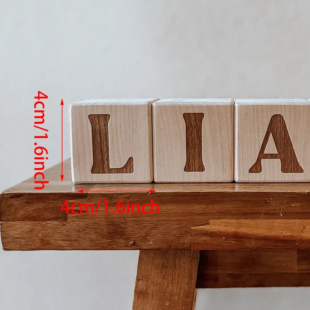 Personalized Wooden Name Blocks | Baby Shower & Nursery Gift