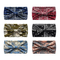6-Pack Boho Twisted Wide Headbands for Women – Yoga & Workout