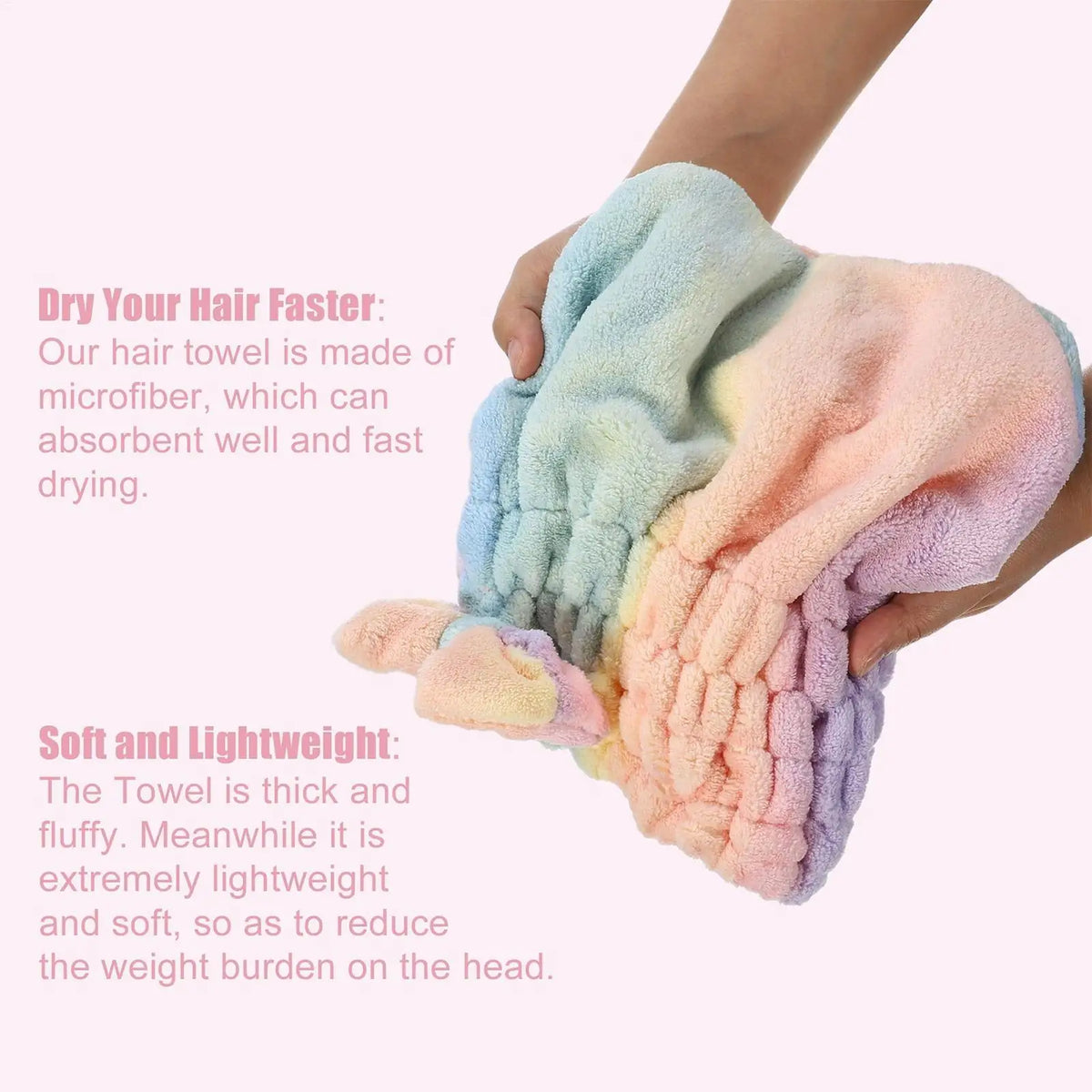 Coral Fleece Hair Towel Wrap – Quick-Dry & Frizz Control for Women