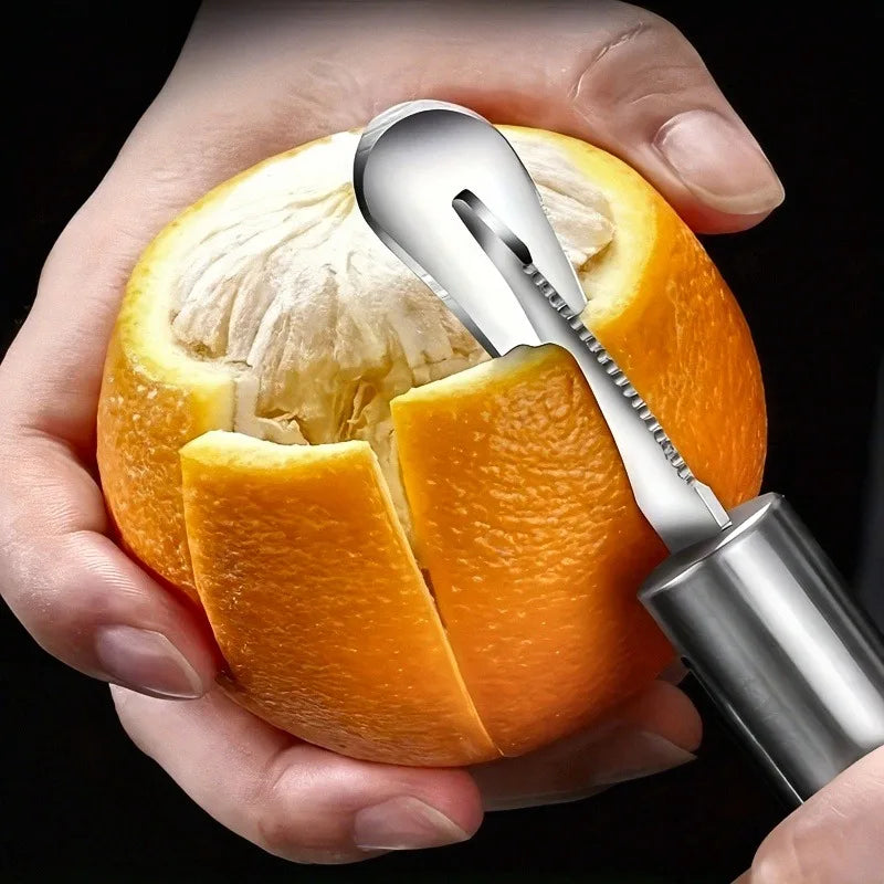 Stainless Steel Citrus Peeler Set – Orange & Lemon Knife Tools
