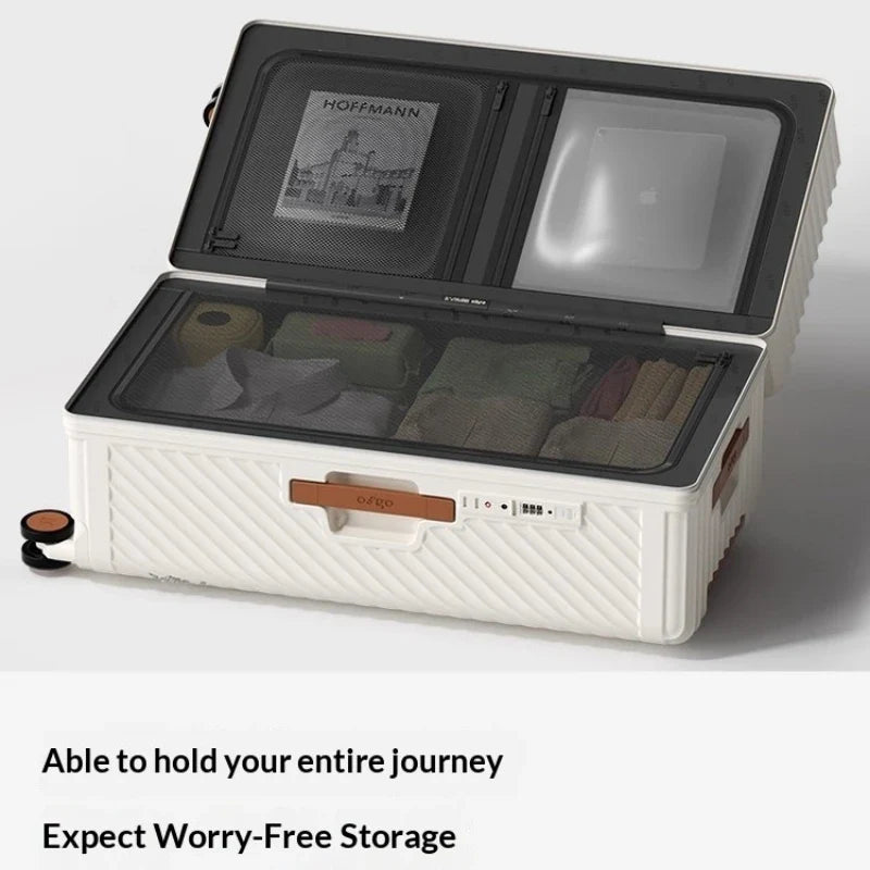 Waterproof PC Hardshell Spinner Suitcase | TSA Lock & Cup Holder