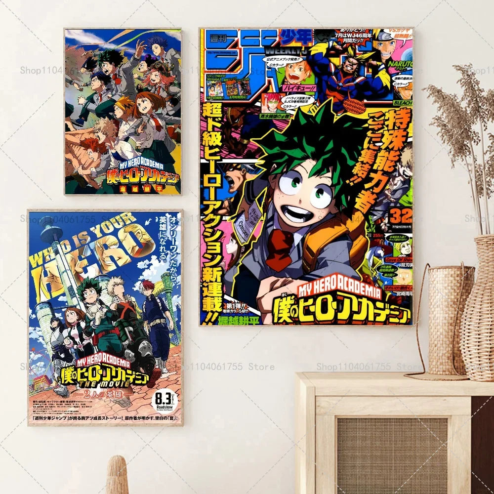 My Hero Academia Wall Poster | Self-Adhesive Waterproof Sticker