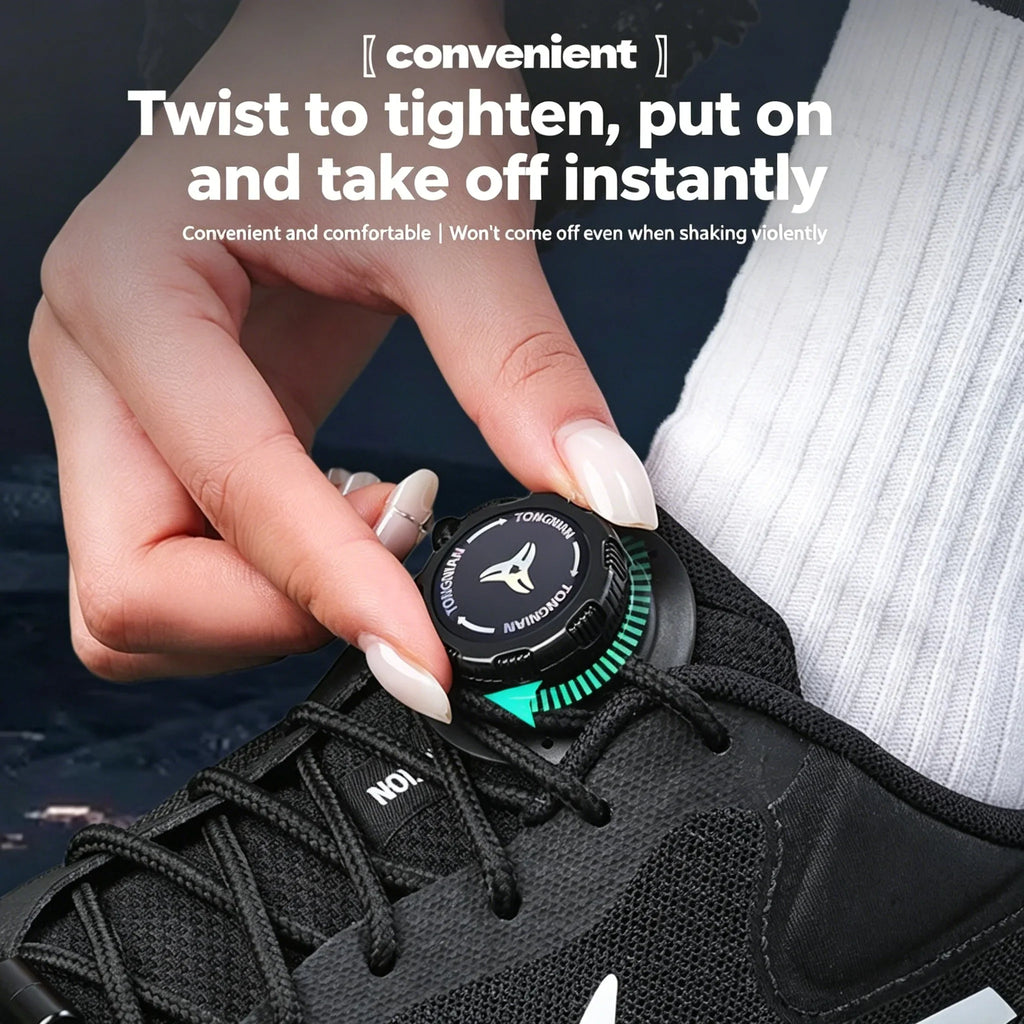 No-Tie Elastic Shoelaces with Swivel Buckle – Kids & Adults