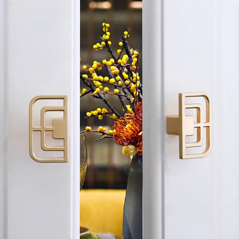 Vintage Brass Gold Cabinet Handles & Drawer Pulls | Zinc Alloy
