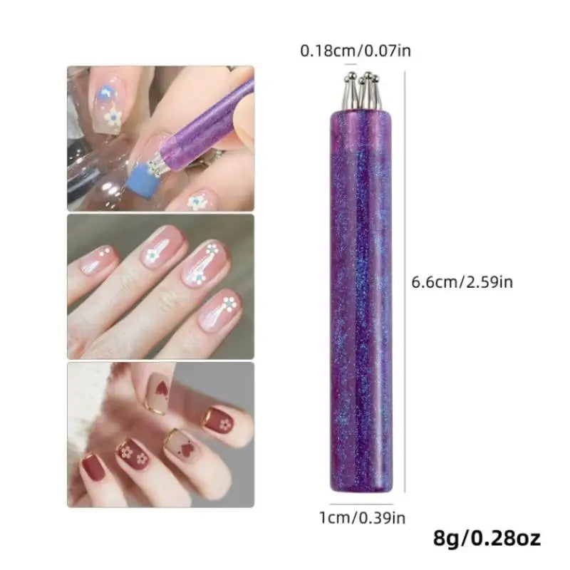 Nail Art Dotting Pen – Starry Sky Handle Carving Tool