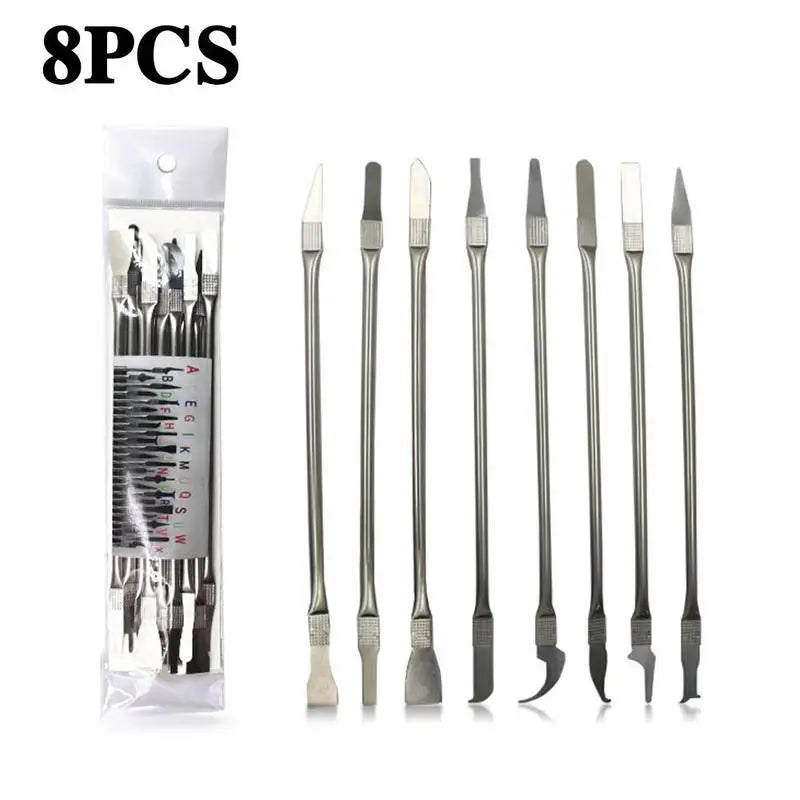 8-Piece CPU IC Chip Glue Remover Blades | BGA Phone Repair Kit