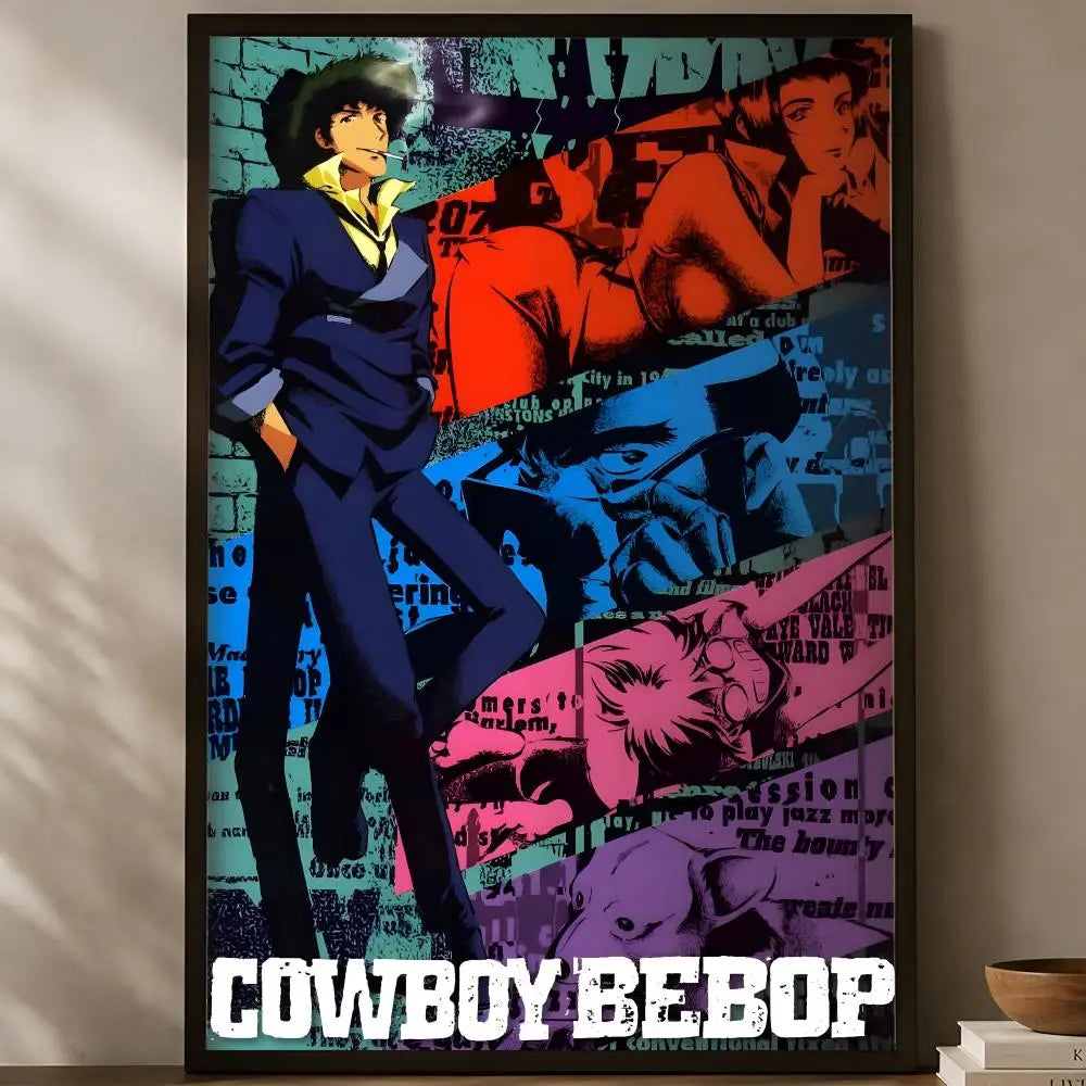 Cowboy Bebop Anime Wall Poster – Self-Stick Waterproof HD Print