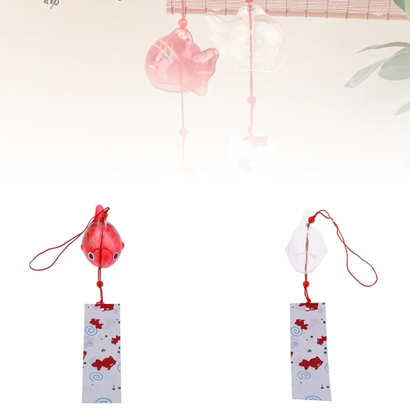 Wind Chime Chimes Japanese Glass S Goldfish Garden Hanging Outdoor