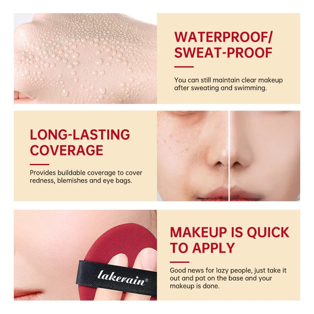 K-Beauty Cushion Foundation – SPF, Waterproof, Long-Lasting