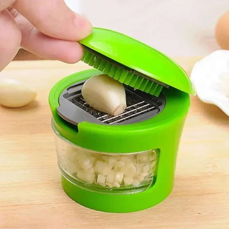 Multi-functiongarlic Press Stainless Steel Garlics Cutting Cooking