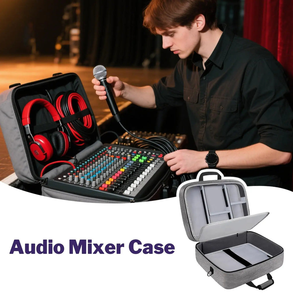 DJ Audio Mixer Carrying Bag – 10mm Padded Protective Case