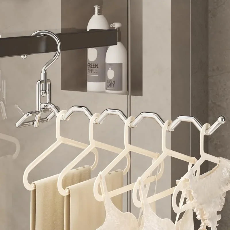 Folding Stainless Steel Clothes Hanger – Travel & Home Use