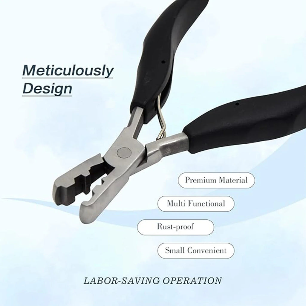 Micro Ring Hair Extension Pliers | Stainless Steel Install Tool