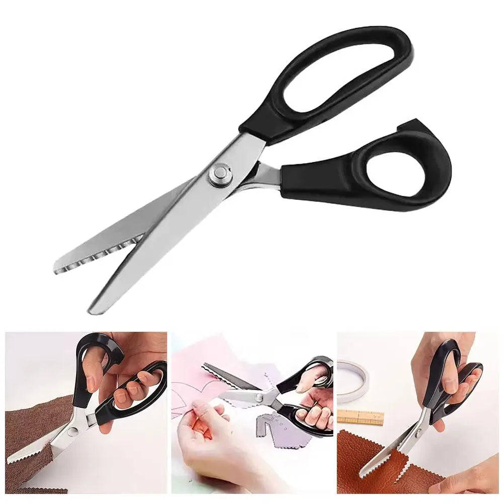 Pinking Shears – Zigzag Serrated Stainless Steel Fabric Scissors