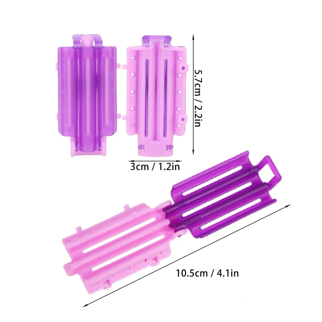 36-Piece Reusable Perm Hair Curl Rods & Wave Clamps Set