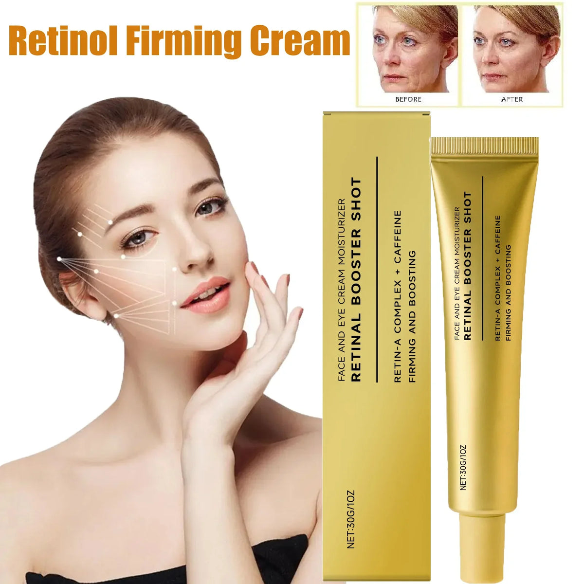 Hoygi Retinol Firming Cream with Caffeine – Anti-Aging 30g
