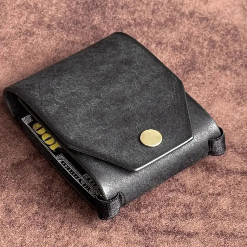 PU Leather Cash Holder Wallet – Money Clip & Bill Organizer