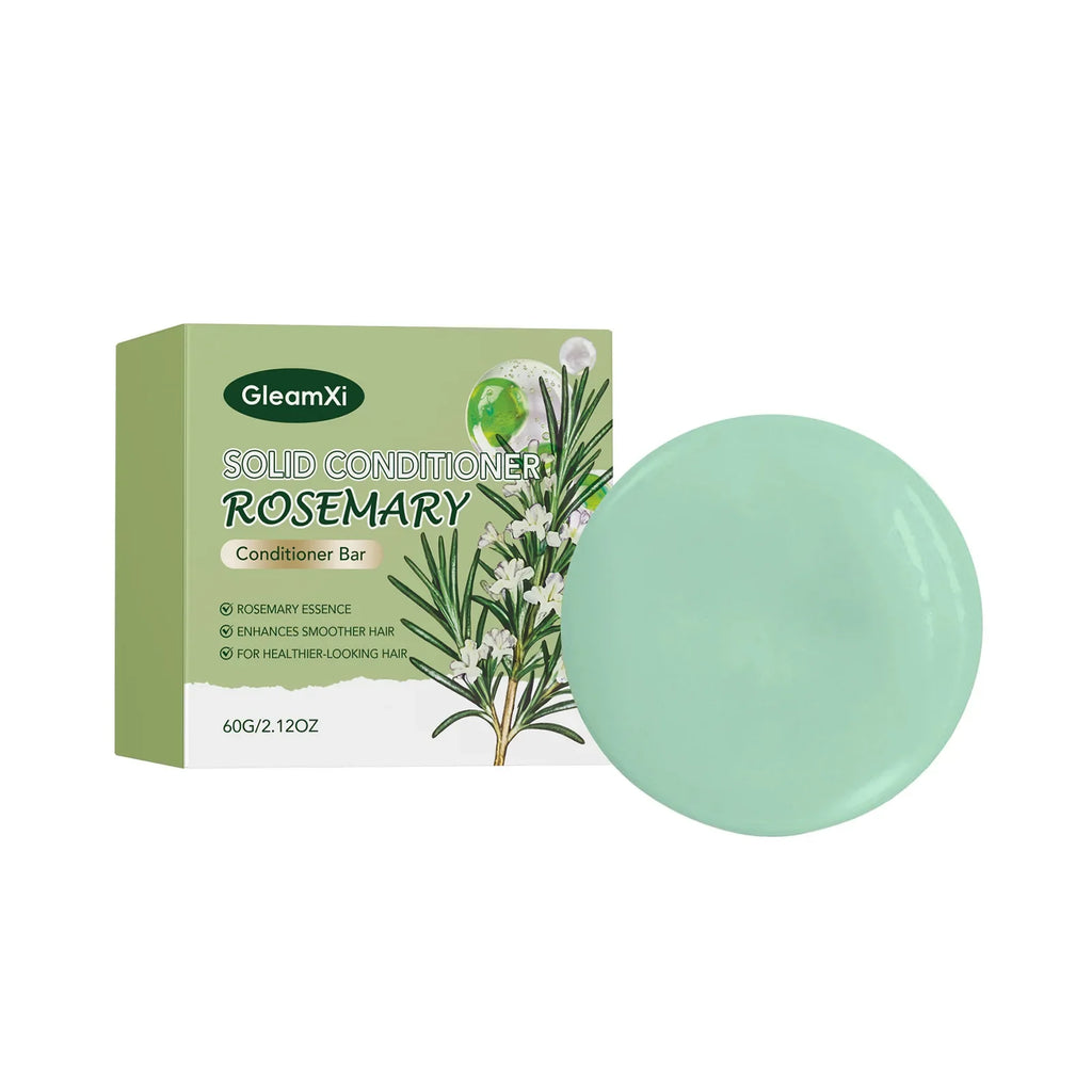 Gleamxi Rosemary Solid Conditioner Bar – Anti-Frizz Hair