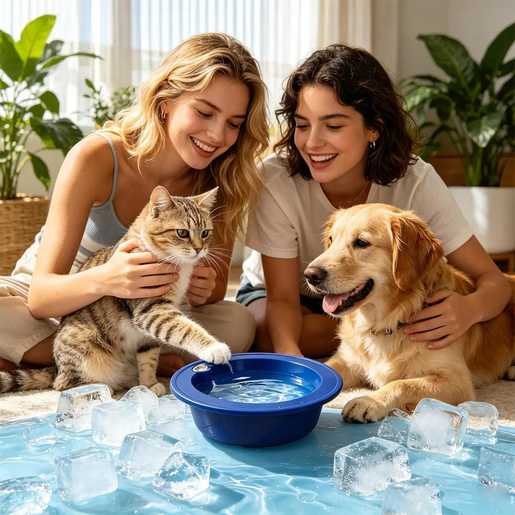 Cooling Dog Bowl – Freeze Water & Food Feeder | All Breeds