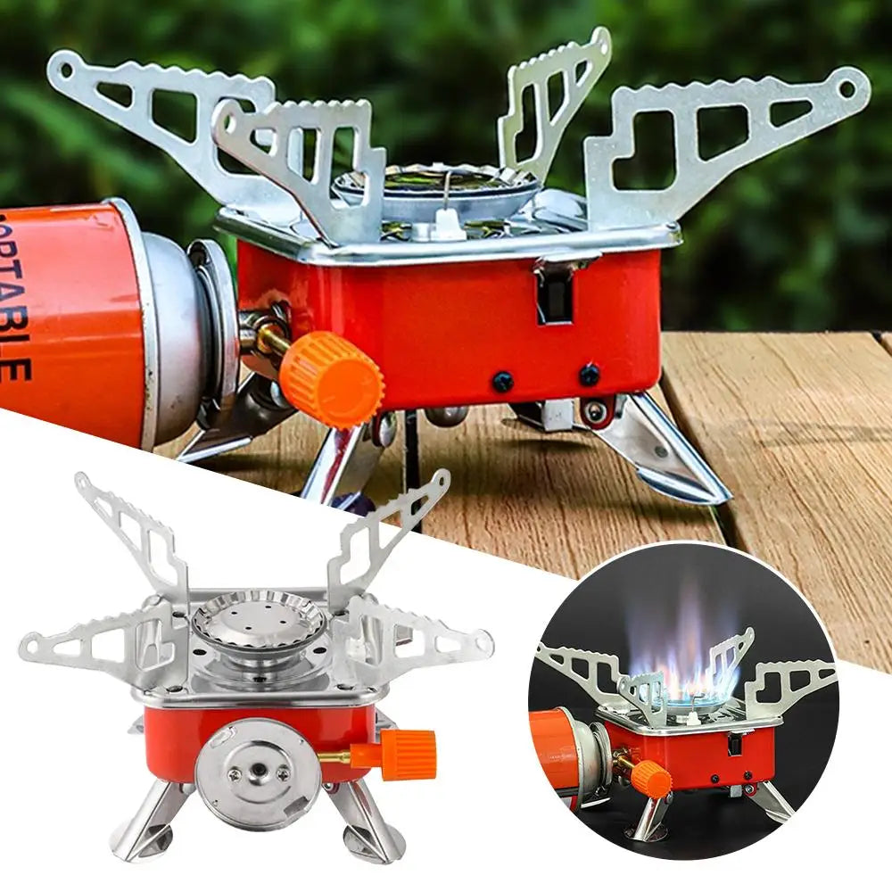 Portable Foldable Windproof Camping Gas Stove for Backpacking
