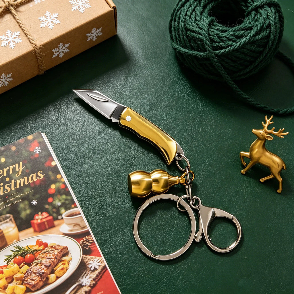 Mini Folding Pocket Knife – Keychain Box Cutter & Camping Tool