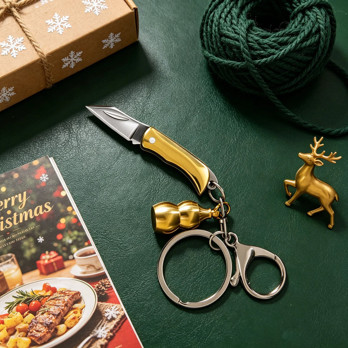 Mini Folding Pocket Knife – Keychain Box Cutter & Camping Tool