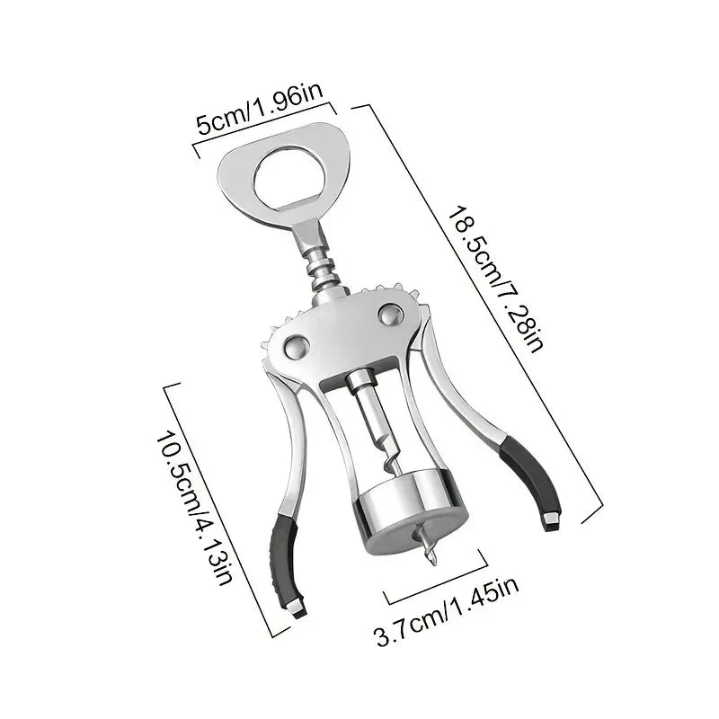 Premium Wing Corkscrew Wine Opener – Stainless Steel & Zinc Alloy