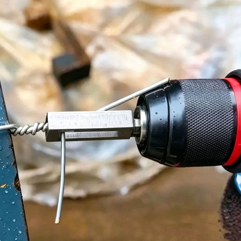 Drill Wire Twister Tool – 9 & 11 Gauge Fence Wire Winder