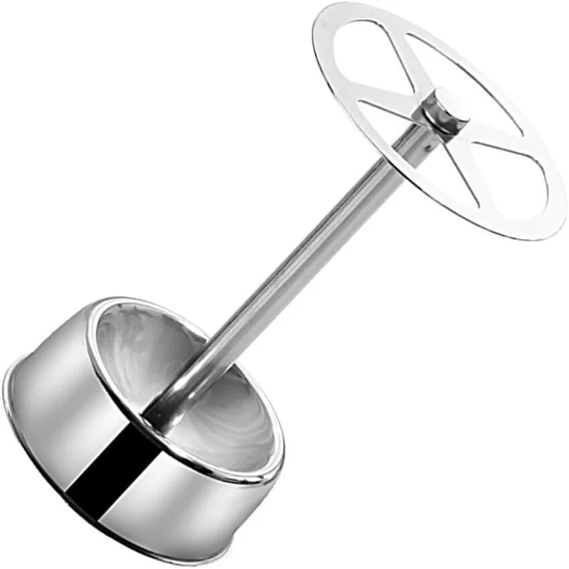 Stainless Steel Toothbrush Holder Makeup Brush Organizer 6 Slots Wall