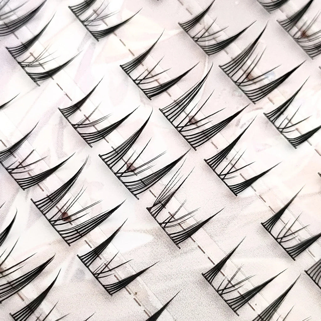 Elf Cluster False Eyelashes – Natural Long Curled DIY Lash Book