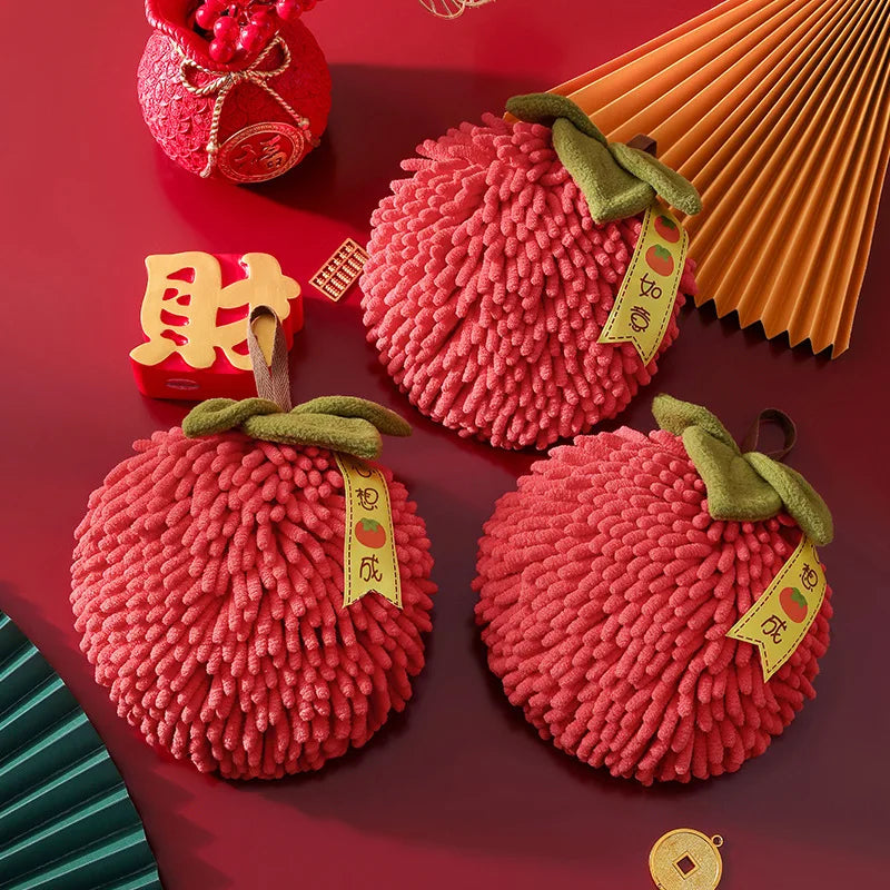 Thickened Fruit Hand Towels Absorbent Handball Kitchen Bathroom