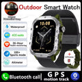 Rugged Military Smart Watches Men Bluetooth Call Health Monitoring AI