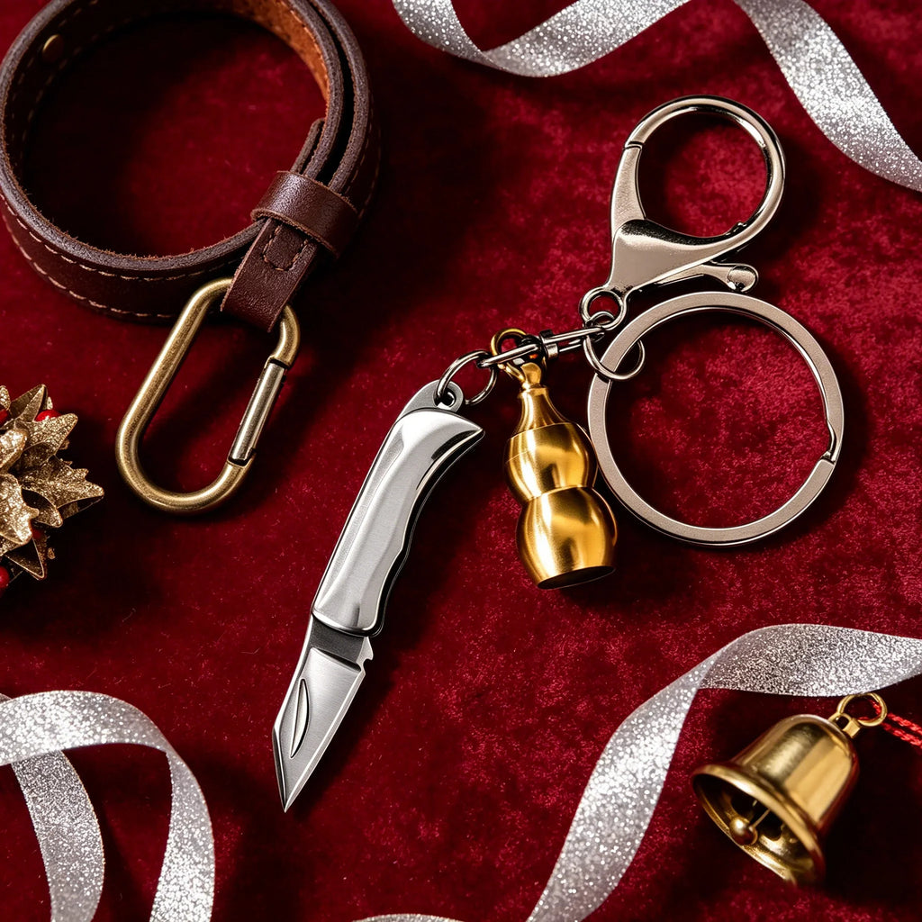 Folding Pocket Knife – Lightweight EDC Keychain Camping Tool
