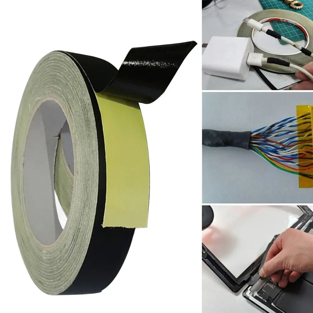 Black Acetate Cloth Insulation Tape – Flame Retardant 30M