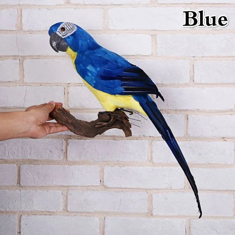 Handmade Foam Feather Macaw Parrot Garden Ornament 45/60cm