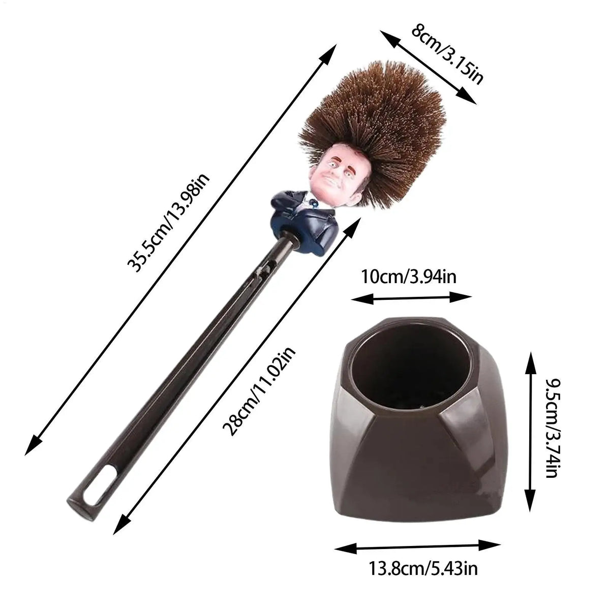 Funny Trumptoilet Brush Holders WC Borstel Donald Trumpfunny Tricky