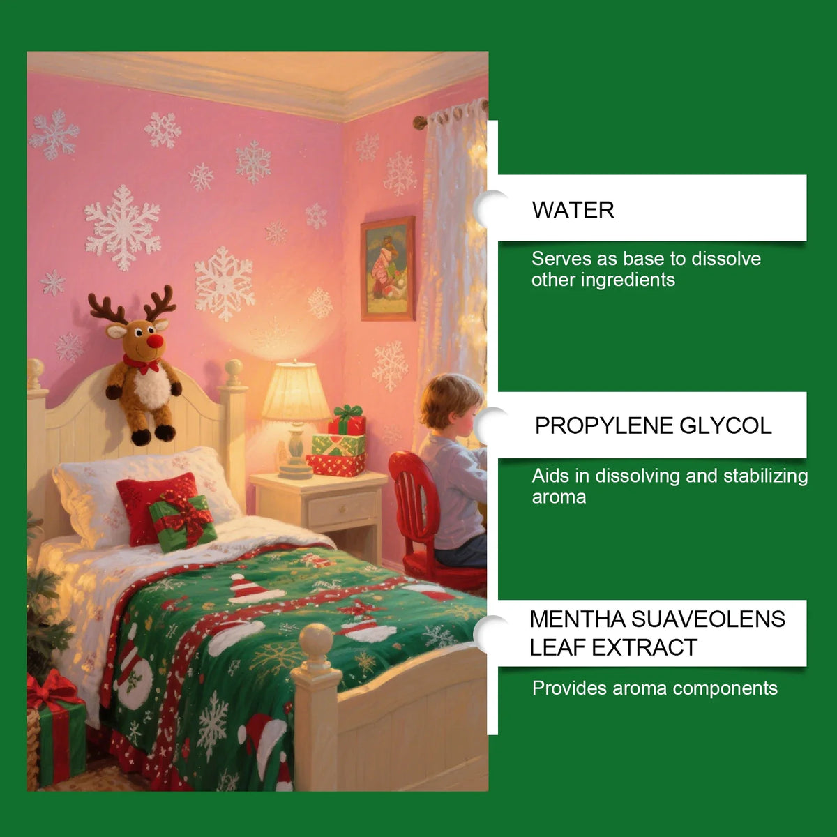 eelhoe 120ml Christmas Essential Oil – Festive Aroma Diffuser Scent