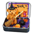 Halloween Witch Teddy Bear in a Box – Spooky Keepsake Gift