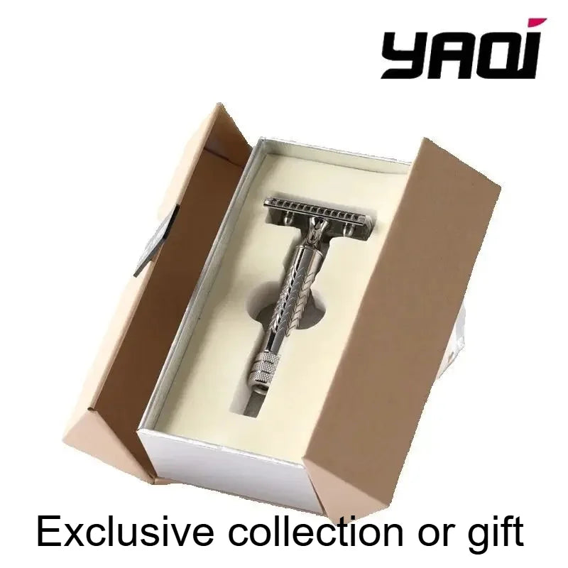 2026 Beard Shaver Mens Yaqi CASTOR Stainless Steel Safety Razor