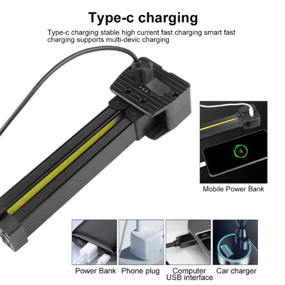 Rechargeable Foldable LED Work Light – Magnetic & Dimmable