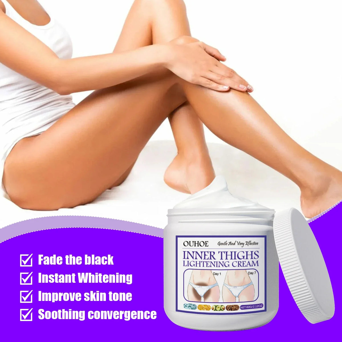 Skin Lightening Cream – Inner Thighs, Armpits & Dark Spots