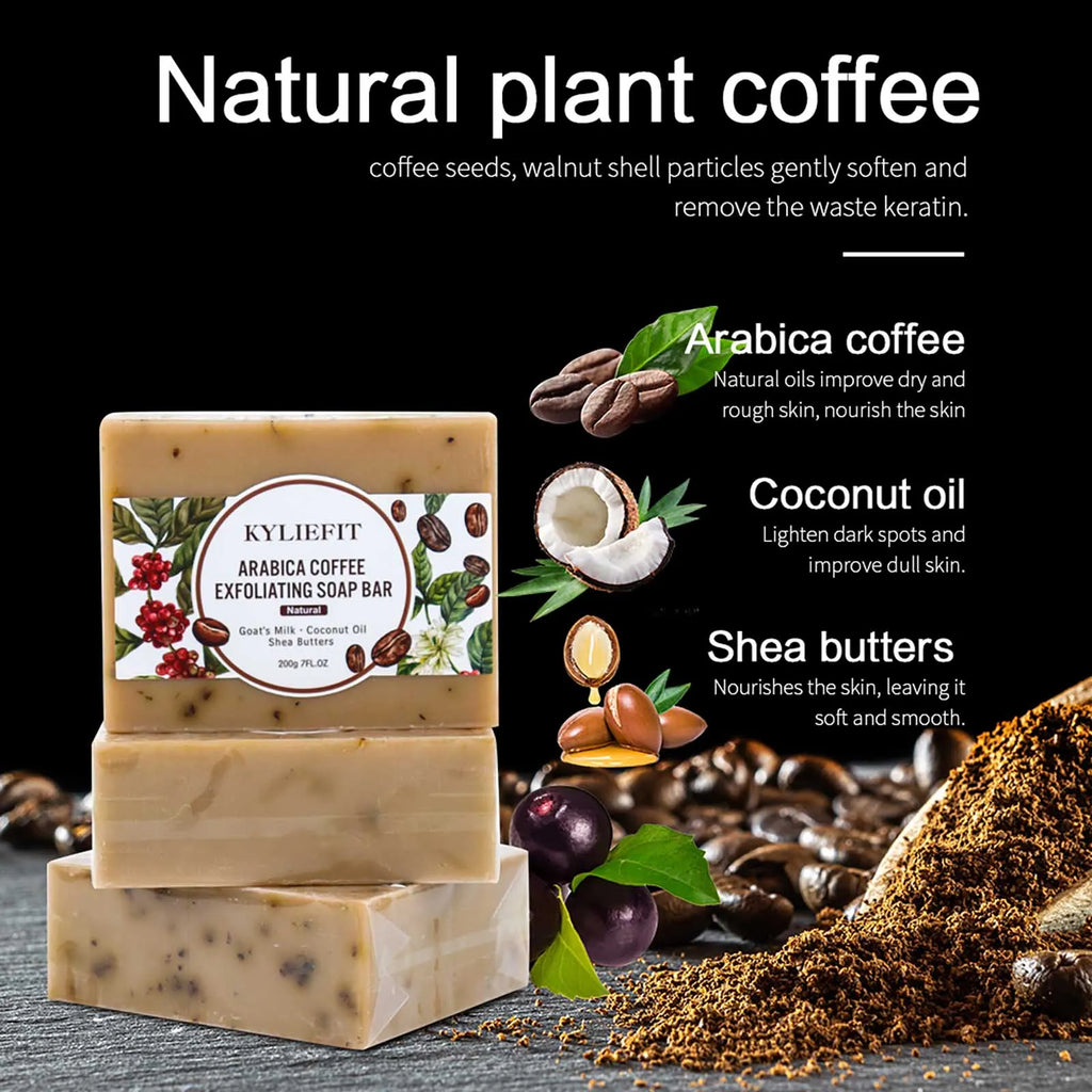 AILKE Arabica Coffee Exfoliating Soap | Coconut Oil & Shea Butter