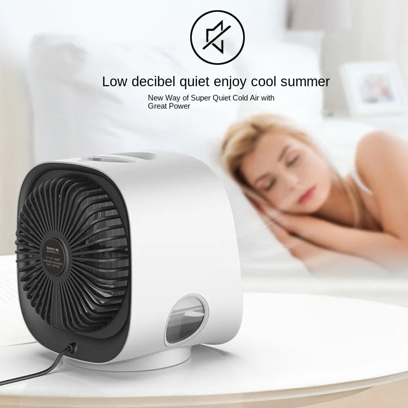 Portable USB Desktop Air Cooler Fan with Humidifier – 3 Speed
