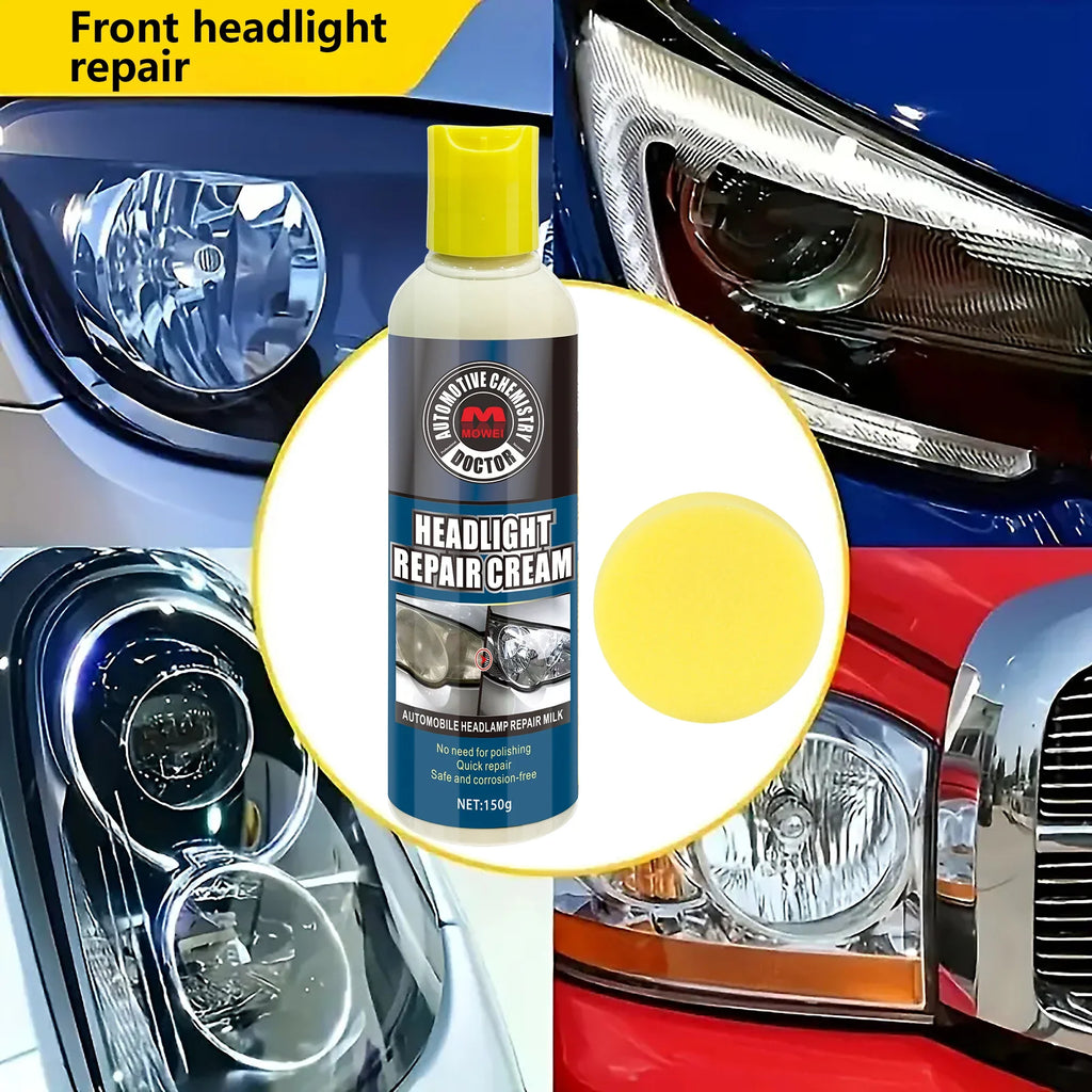 Professional Headlight Restoration Kit – No-Polish Wipe Formula