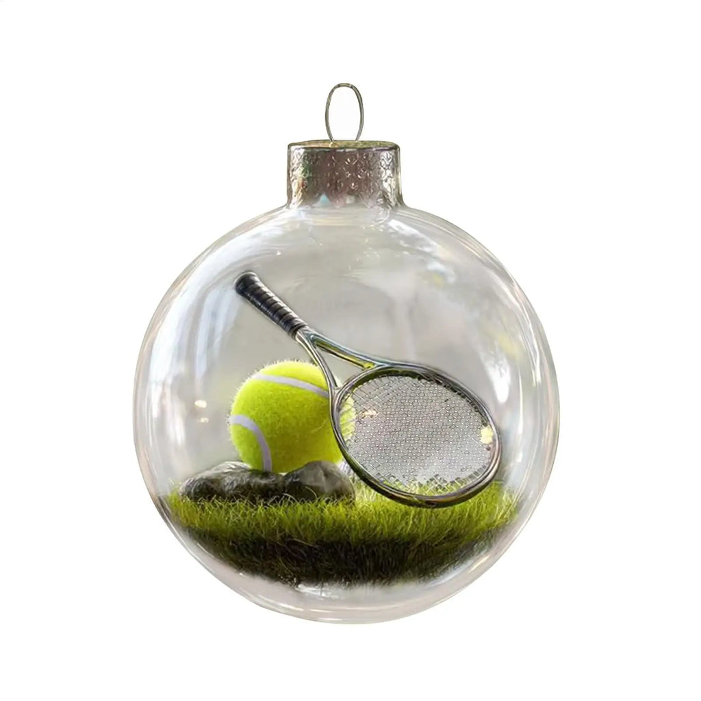 Sports Theme Christmas Ornament Ball Miniature Football Basketball