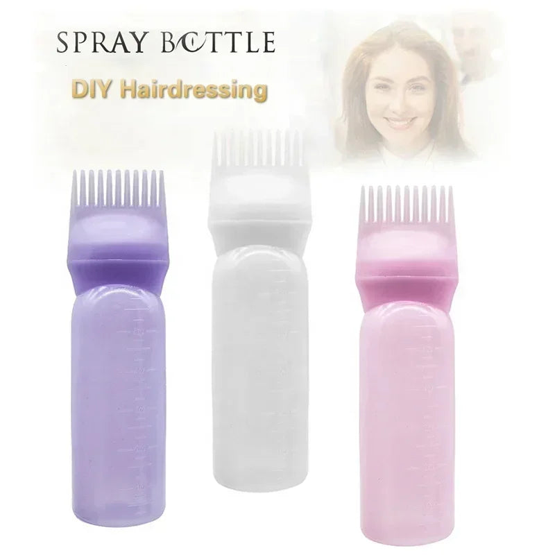 Hair Dye Applicator Bottle with Comb Brush | 160ml Color Tool